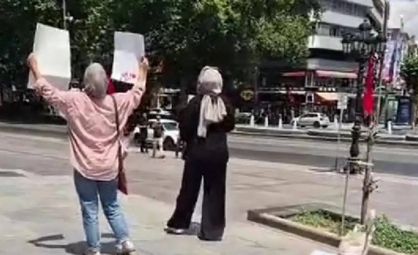 Ankara'da NATO Zirvesi protestosu! İki kadın gözaltına alındı