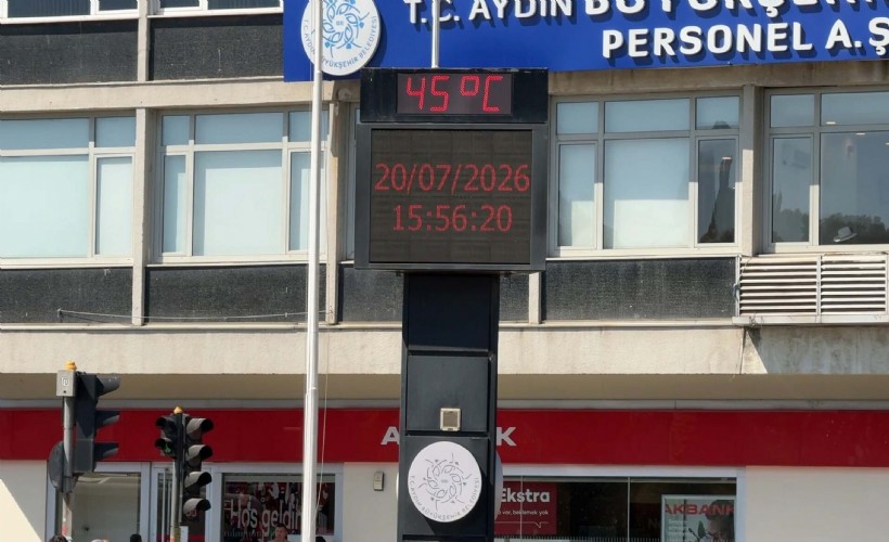 Aydın'da sıcaklık 5 dakikada 3 derece arttı