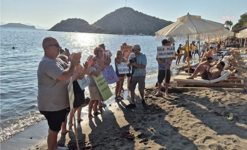 Bodrum'da 'Kıyılar halkındır' eylemi: Denize erişim hakkımız engellenemez