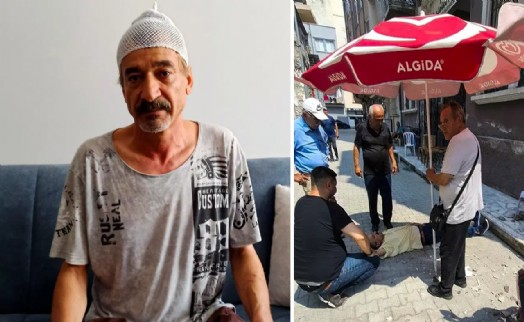 Çay içerken başına beton parçası düştü: Bina sakinlerinden şikayetçi oldu