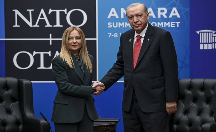 Cumhurbaşkanı Erdoğan, İtalya Başbakanı Meloni ile görüştü