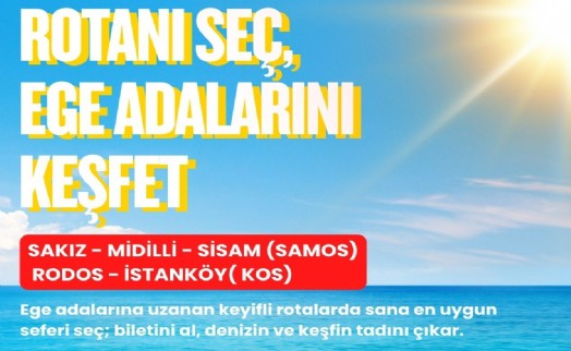 İZDENİZ'den Ege adalarına online feribot bileti kolaylığı