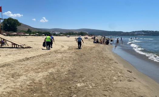 Efes Selçuk sahillerinde temizlik mesaisi