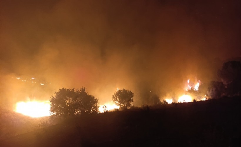 Manisa’da makilik alandaki yangın ormana sıçramadan kontrol altına alındı