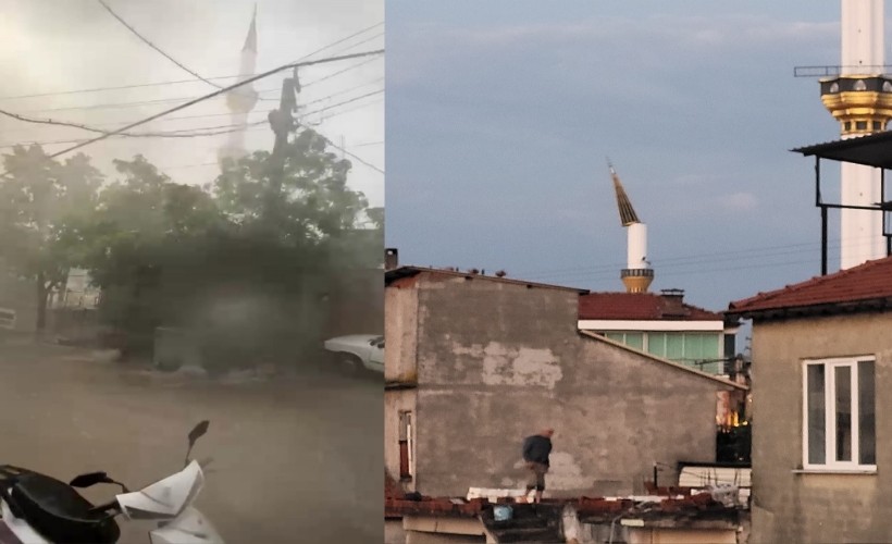 Manisa’da sağanak ve fırtına etkili oldu