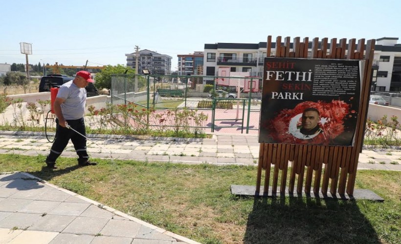 Menderes’in parkları daima bakımlı