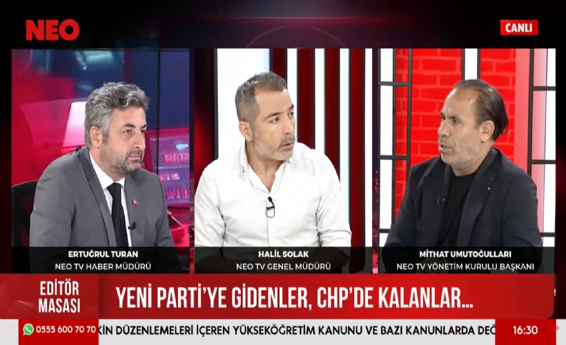 NEO TV'de Başkan Gümrükçü'ye tepki: Tugay'a çağrıda bulunuyorsun, ilçe belediye başkanlarına aba altından sopa gösteriyorsun!