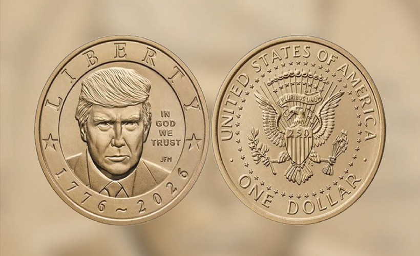 Trump'ın portresi 1 doların üzerine basılıyor: ABD'nin 250. yılına özel altın para