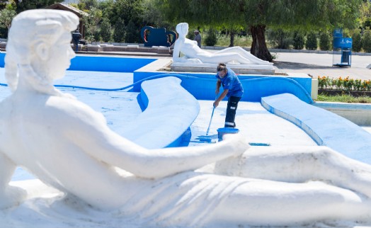 95. İzmir Enternasyonal Fuarı öncesi Kültürpark'ta hazırlıklar hız kazandı
