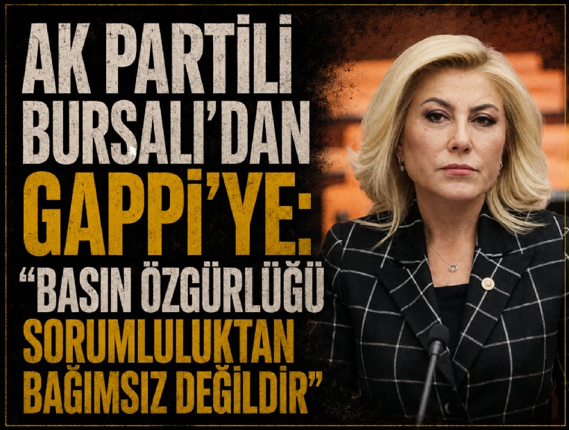 AK Partili Bursalı Aksoy'dan Gappi’ye: 'Basın özgürlüğü sorumluluktan bağımsız değildir'