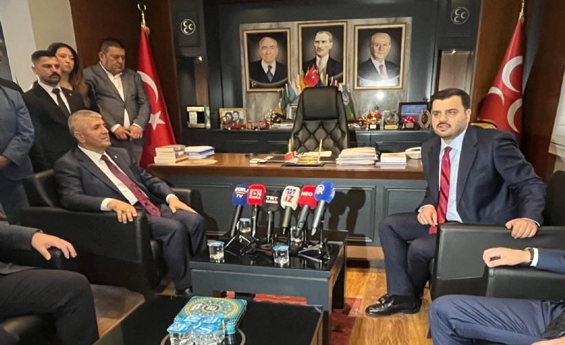 AK Partili İnan'dan Veysel Şahin'e ziyaret: 'İttifakımız İzmir'de birinci parti pozisyonunda'