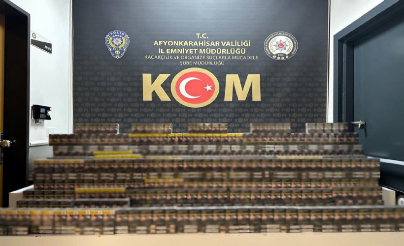 Afyonkarahisar'da kaçak sigara operasyonu