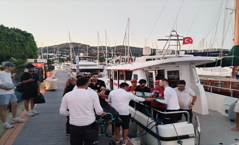 Akvaryum Koyu’nda yaralanan genç, deniz ambulansıyla kurtarıldı