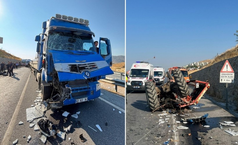 Aydın'da feci kaza! Çekici traktöre arkadan çarptı: 1 ölü, 2 yaralı