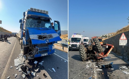 Aydın'da feci kaza! Çekici traktöre arkadan çarptı: 1 ölü, 2 yaralı