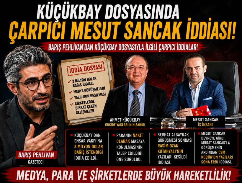 Barış Pehlivan'dan Küçükbay dosyasıyla ilgili çarpıcı iddialar!