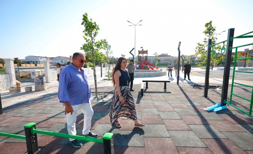 Başkan Lal Denizli, park ve bahçeler çalışmalarını yerinde inceledi