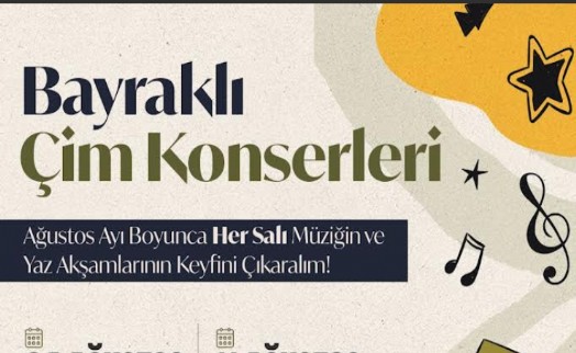Bayraklı'da Çim Konserleri başlıyor