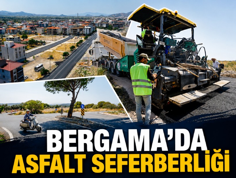 Bergama’da yollar yenileniyor, ulaşım daha güvenli hale geliyor