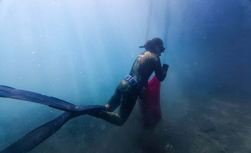 Bodrum'da deniz dibi temizlendi