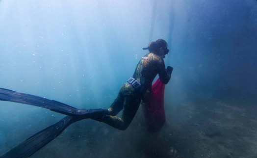 Bodrum'da deniz dibi temizlendi