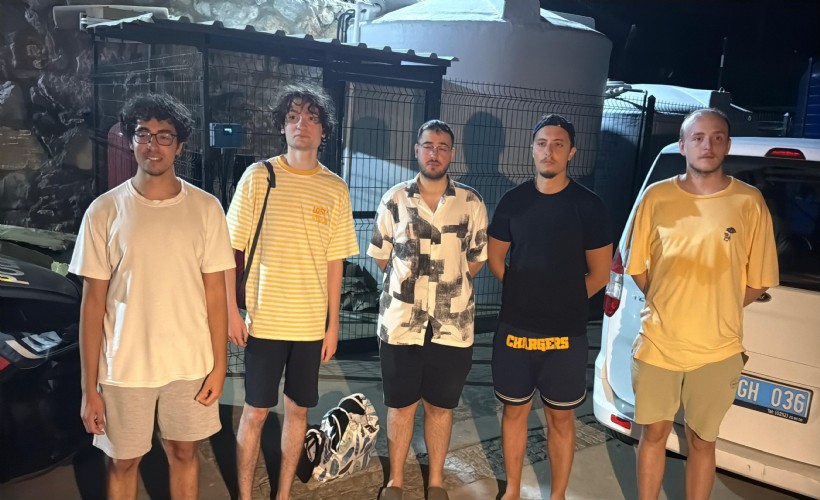 Bodrum'da ormanda kaybolan 5 genç kurtarıldı