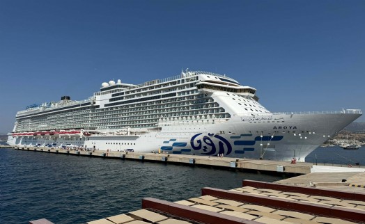 Bodrum'a kruvaziyerle 3 bin 628 turist geldi