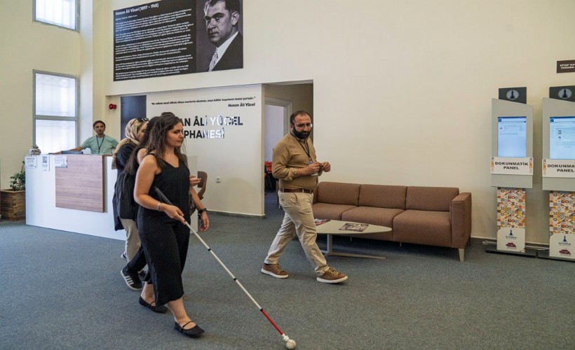 Büyükşehir'den gönül gözüyle görenlere erişilebilir alan, kapsayıcı kütüphane