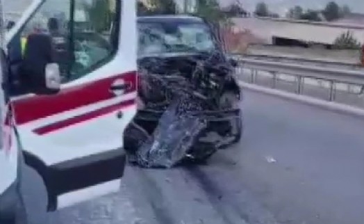 Çorum FK'nın yıldızı tırla çarpıştı! Araçta eşi ve 6 aylık bebeği de vardı