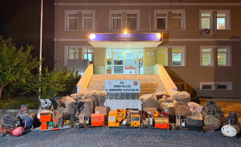 Didim'de çiftliğe operasyon: 1 milyon hap kapsülü ve imalat düzeneği ele geçirildi