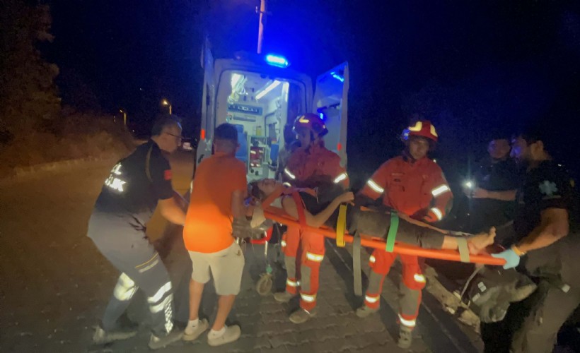 Fethiye’de 6 metrelik duvardan düşen 2 kişi yaralandı