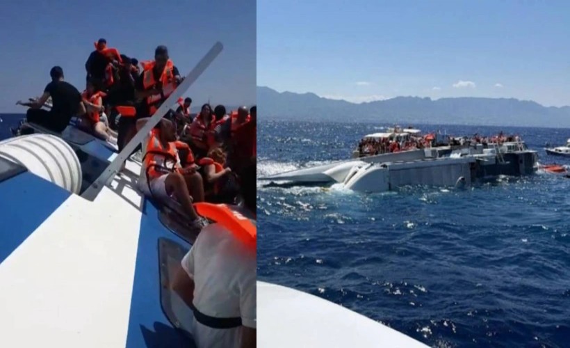 Girne'de alabora olan geminin kaptanı gözaltına alındı