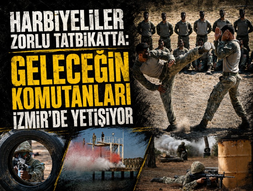 Harbiyeliler zorlu tatbikatta: Geleceğin komutanları İzmir'de yetişiyor