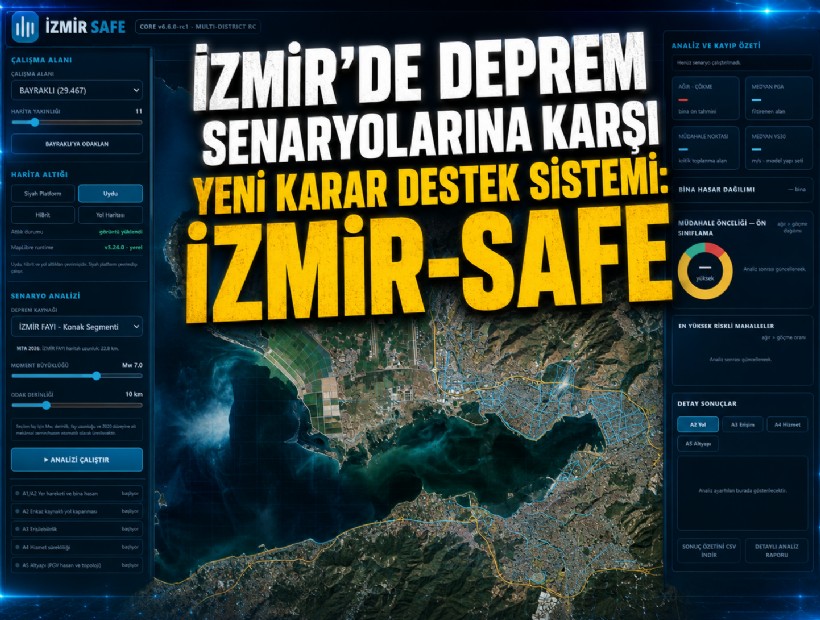 İzmir’de deprem senaryolarına karşı yeni karar destek sistemi: İZMİR-SAFE