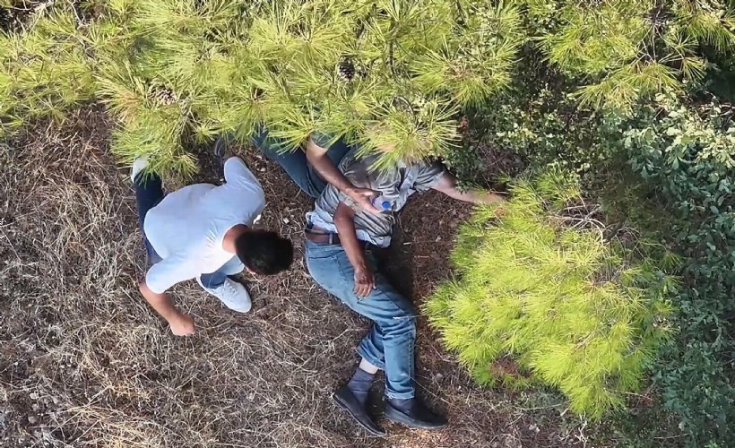 Kayıp huzurevi sakini dron ile yapılan aramada ormanda bulundu