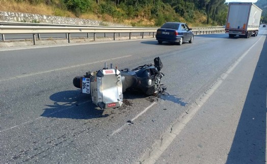 Manisa-İzmir yolunda feci motosiklet kazası! Sürücü hayatını kaybetti
