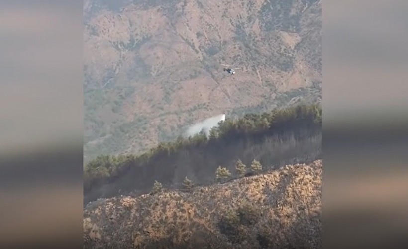 Marmaris Aksaz'daki orman yangını kontrol altına alındı