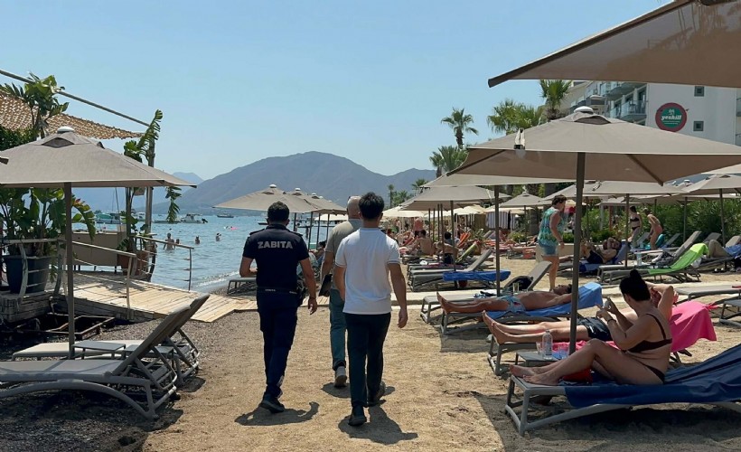 Marmaris kıyılarında şezlonglara 3 metre denetimi!