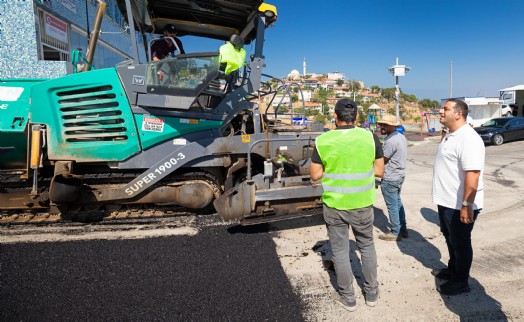Narlıdere'nin asfalt seferberliği sürüyor