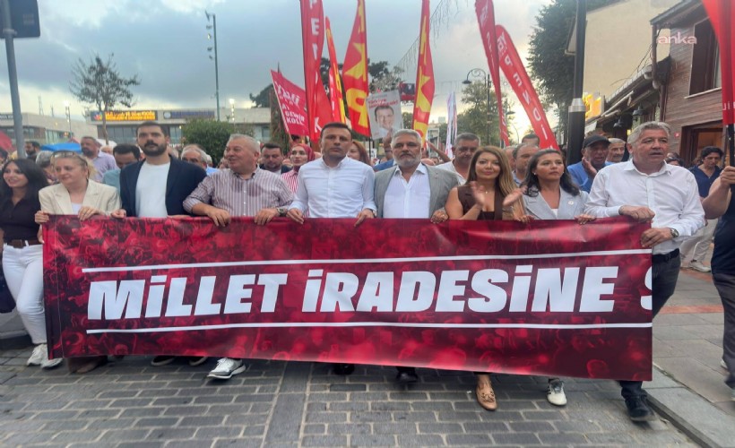 Şile'de 'Millet İradesine Saygı Yürüyüşü' yapıldı