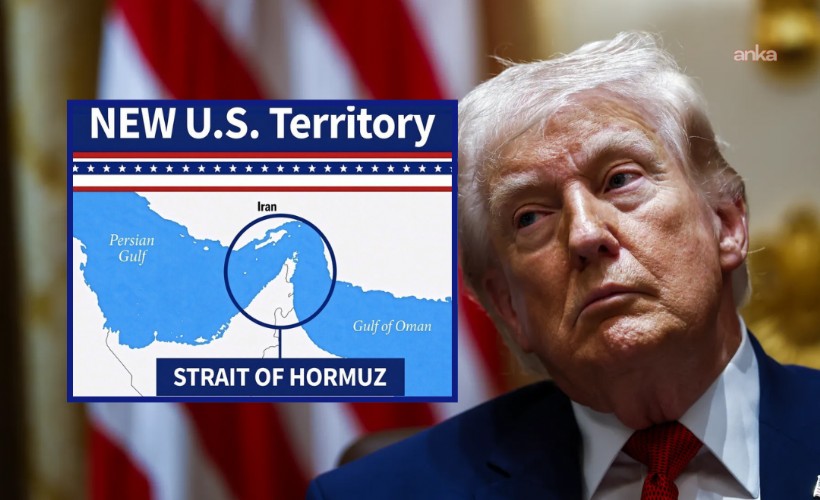 Trump, Hürmüz Boğazı’nı 'Yeni ABD Toprağı' olarak gösteren harita paylaştı