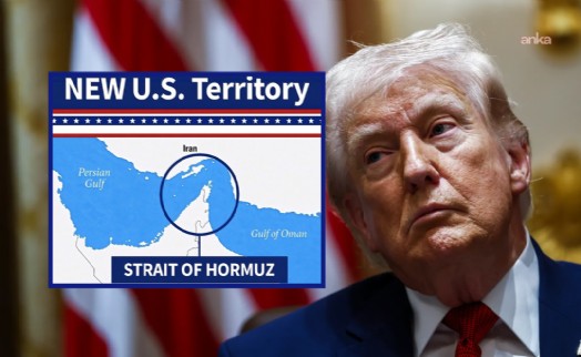 Trump, Hürmüz Boğazı'nı 'Yeni ABD Toprağı' olarak gösteren harita paylaştı