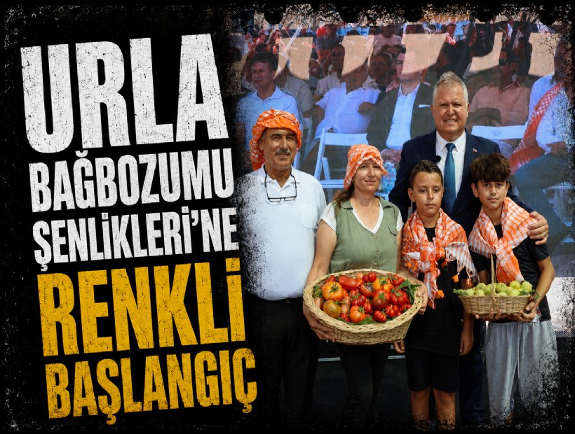Urla Bağbozumu Şenlikleri renkli görüntülerle başladı: Hiç bir tarım arazisini imara açmadık