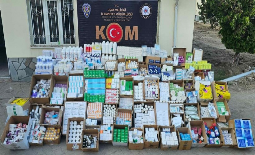 Uşak'ta 5 bin 958 kutu tarihi geçmiş hayvansal ilaç ele geçirildi