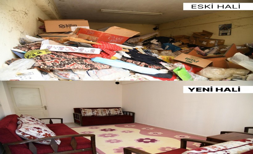 14 kamyon çöp çıkan ev yeniden yaşanabilir hale getirildi