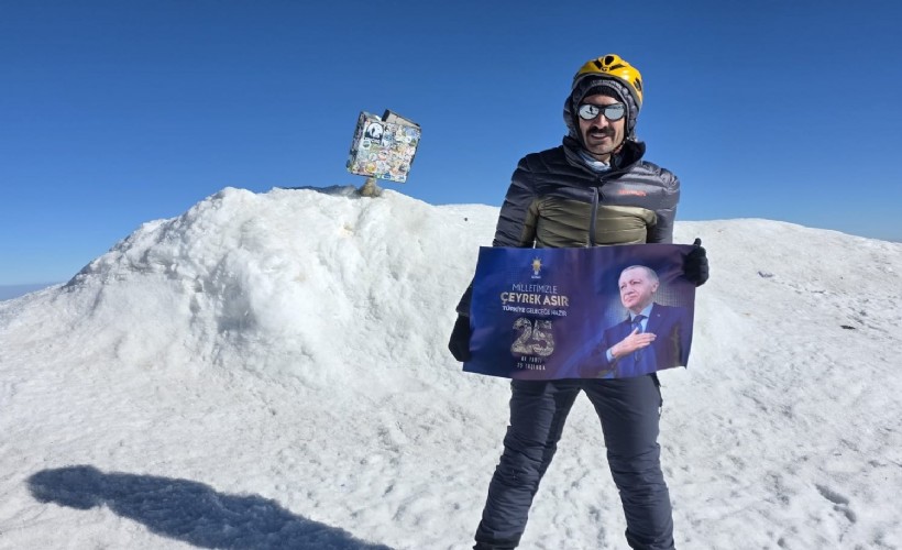 AK Partili Kişili’den anlamlı tırmanış: 'Zirveden zirveye büyük bir gurur yaşadım.'