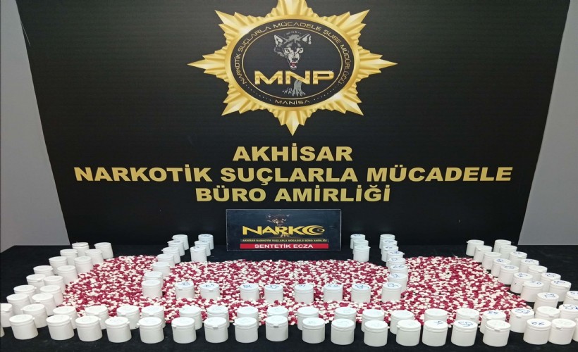 Akhisar’da uyuşturucu operasyonu: 5 bin 47 sentetik hap ele geçirildi