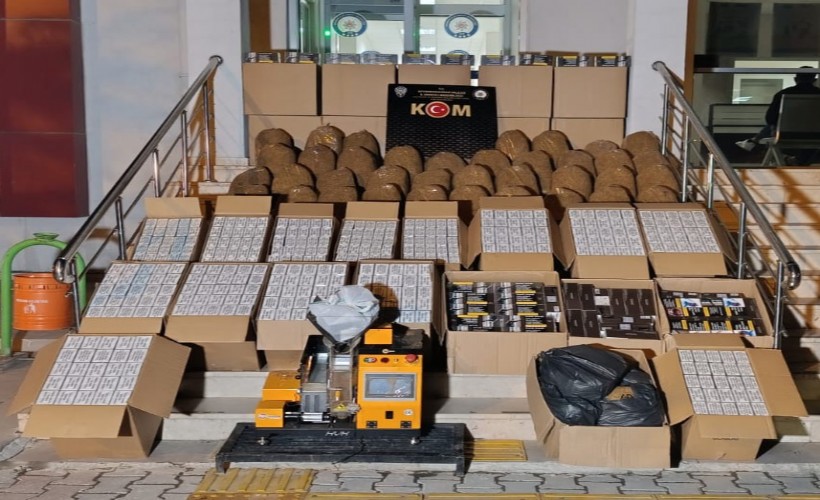 Bolvadin'de kaçak sigara operasyonu