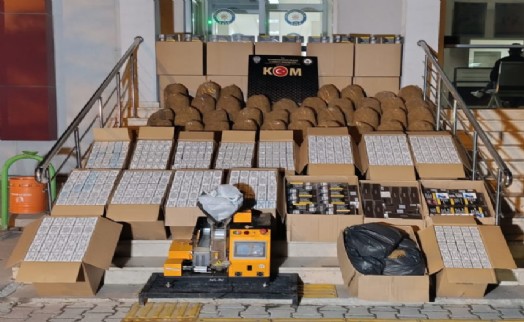 Bolvadin'de kaçak sigara operasyonu