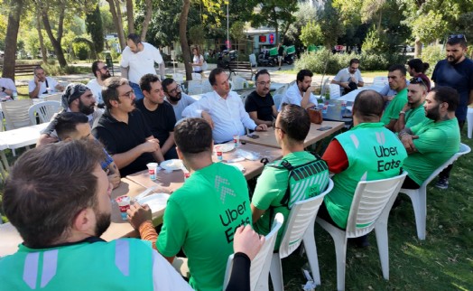 Bornova'da Moto Kuryeler buluşması